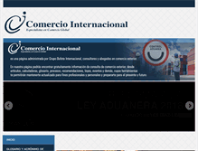 Tablet Screenshot of comerciointernacional.com.mx